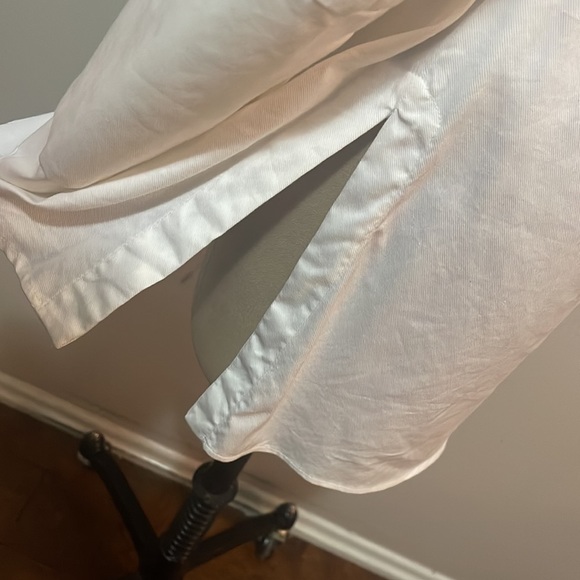 Zara White Long Sleeve Tunic Top Shirt - Picture 8 of 10